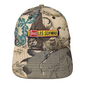 Tires Les Schwab Snapback Hat Camouflage One Size Adjustable Embroidered GO USA